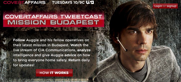 La serie televisiva Covert Affairs lancia una stagione su Twitter